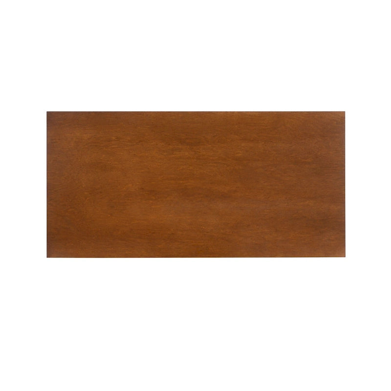 Mid-Century Coffee Table with Bottom Shelf - 47 - Brown