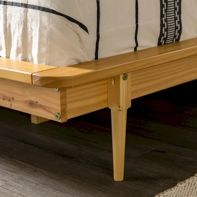 King-size Solid Wood Platform Bed