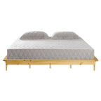 King-Size-Plattformbett aus Massivholz