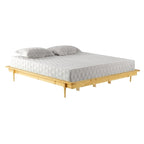 King-Size-Plattformbett aus Massivholz