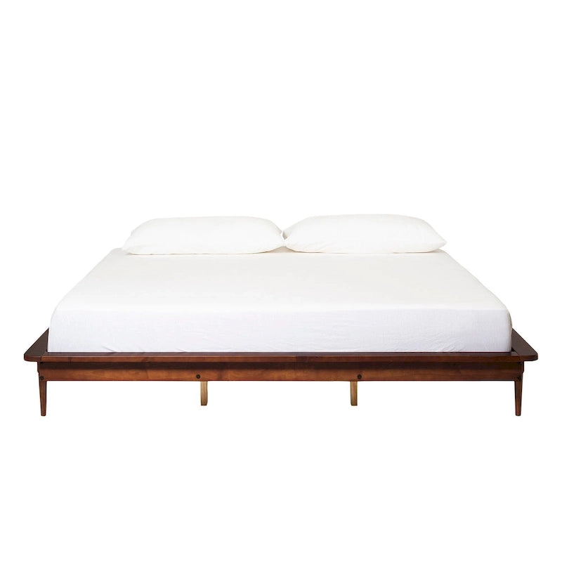 King-size Solid Wood Platform Bed