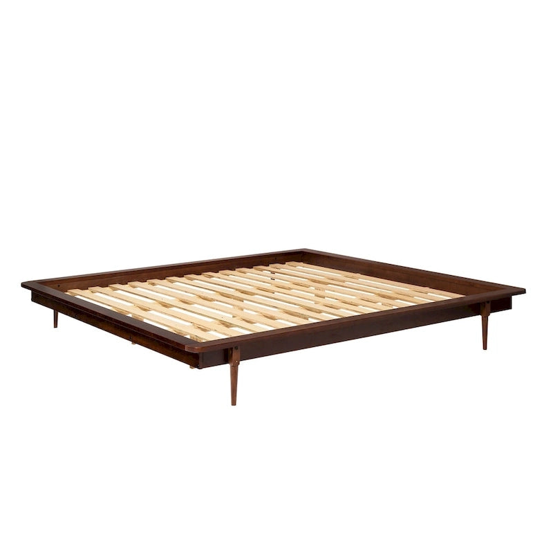 King-size Solid Wood Platform Bed