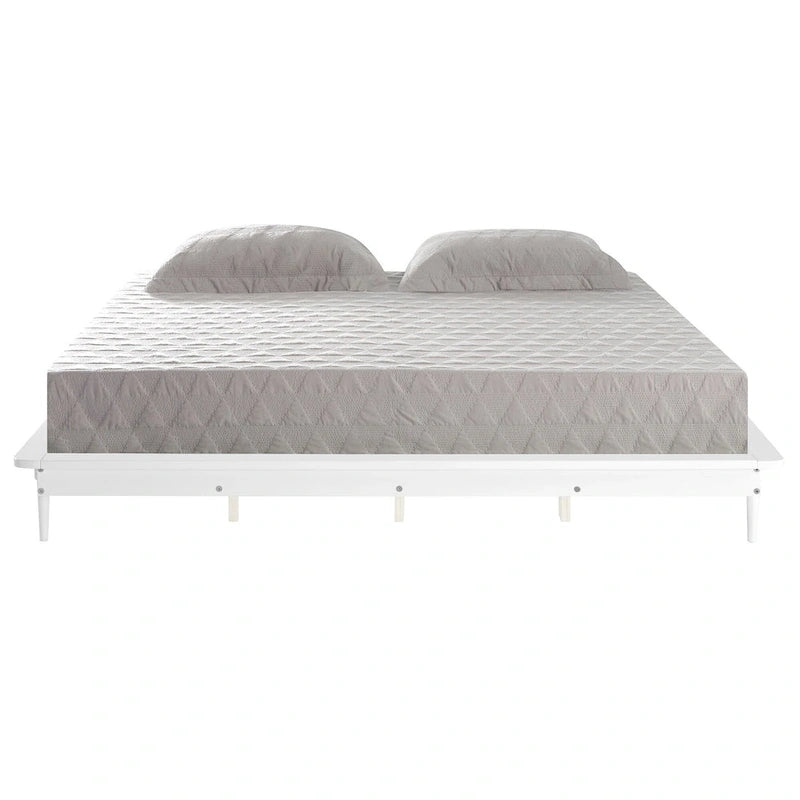 King-size Solid Wood Platform Bed