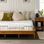 King-Size-Plattformbett aus Massivholz