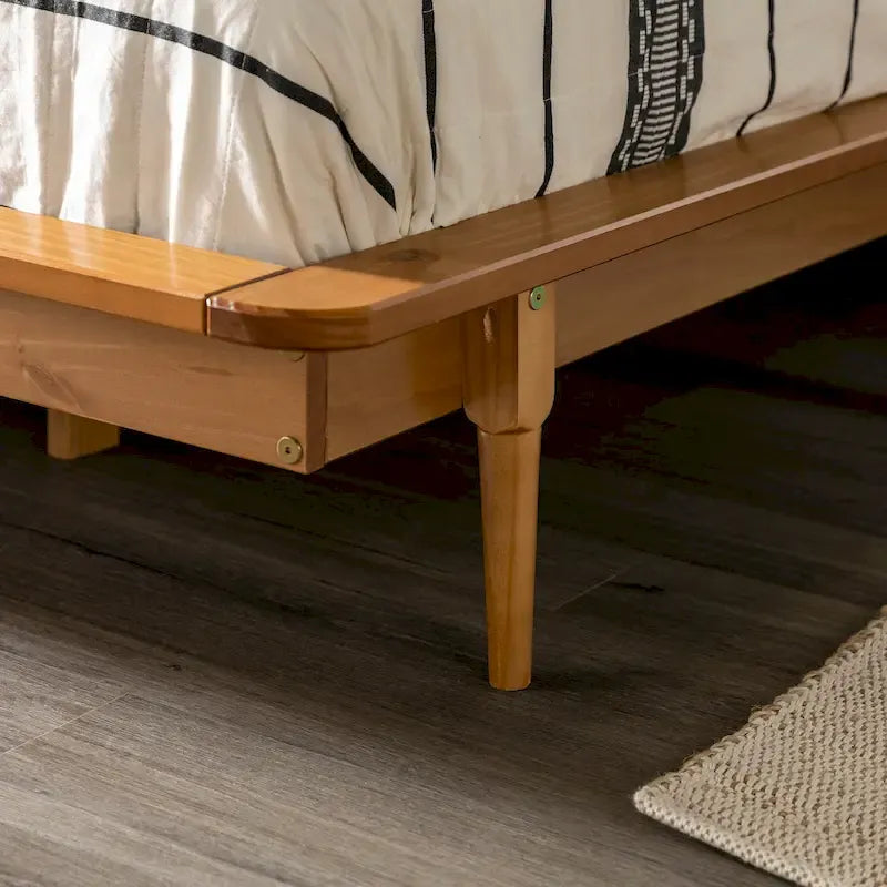 King-size Solid Wood Platform Bed