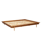 King-Size-Plattformbett aus Massivholz