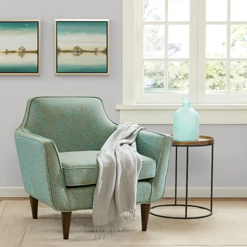 Madison Park Taye Blue/ Green Mid Century Accent Chair