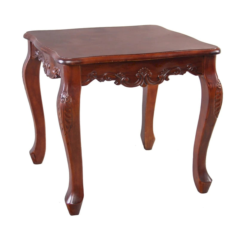 Carved End Table