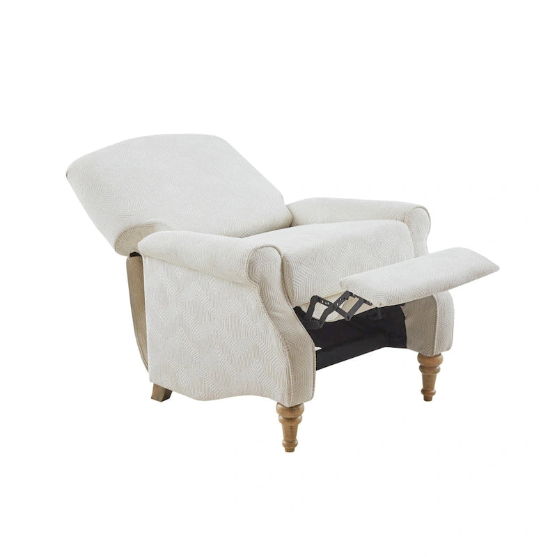 Madison Park Jiy Ivory Push Back Recliner