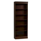 Cognacbraunes 213-cm-Chefbücherregal
