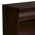 Cognacbraunes 213-cm-Chefbücherregal