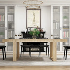Tavolo riunioni 86.6L x 47.2P con base in legno