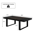 Tavolo riunioni 86.6L x 47.2P con base in legno