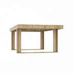 Tavolo riunioni 86.6L x 47.2P con base in legno