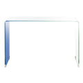 Ombre Glass Console Table - Clear / Blue - 43.3 x 13.8 x 29.5 - 43Wx14Dx30H