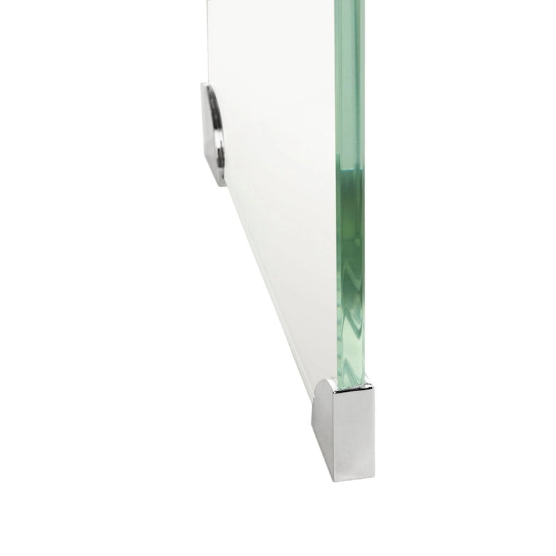Ombre Glass Console Table - Clear / Blue - 43.3 x 13.8 x 29.5 - 43Wx14Dx30H