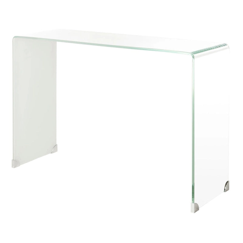 Ombre Glass Console Table - Clear / Blue - 43.3 x 13.8 x 29.5 - 43Wx14Dx30H