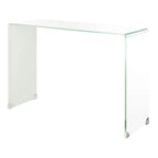 Ombré-Konsolentisch aus Glas – Transparent / Blau – 43,3 x 13,8 x 29,5 – 43B x 14T x 30H