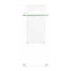 Ombré-Konsolentisch aus Glas – Transparent / Blau – 43,3 x 13,8 x 29,5 – 43B x 14T x 30H