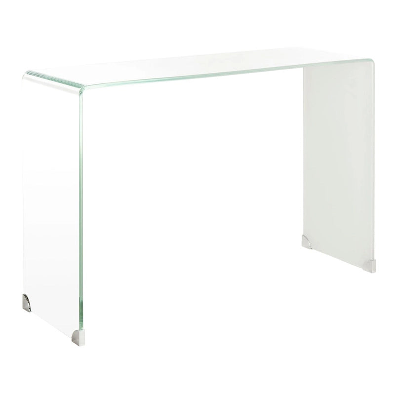 Ombre Glass Console Table - Clear / Blue - 43.3 x 13.8 x 29.5 - 43Wx14Dx30H