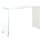 Ombré-Konsolentisch aus Glas – Transparent / Blau – 43,3 x 13,8 x 29,5 – 43B x 14T x 30H