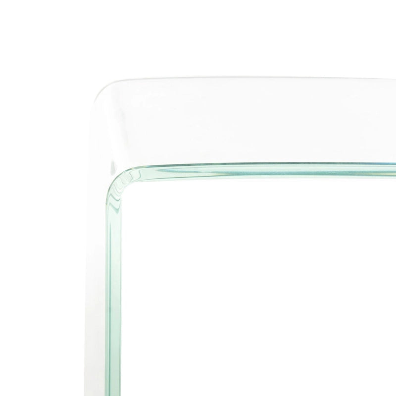 Ombre Glass Console Table - Clear / Blue - 43.3 x 13.8 x 29.5 - 43Wx14Dx30H