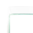 Ombré-Konsolentisch aus Glas – Transparent / Blau – 43,3 x 13,8 x 29,5 – 43B x 14T x 30H