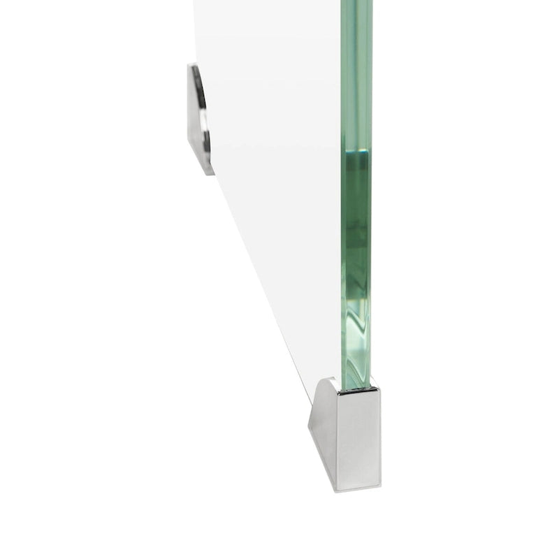 Ombre Glass Console Table - Clear / Blue - 43.3 x 13.8 x 29.5 - 43Wx14Dx30H