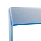 Ombré-Konsolentisch aus Glas – Transparent / Blau – 43,3 x 13,8 x 29,5 – 43B x 14T x 30H