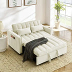 Sofá biplaza moderno de terciopelo, cama extraíble, sofá cama convertible 3 en 1 para sala de estar