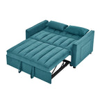Sofá biplaza moderno de terciopelo, cama extraíble, sofá cama convertible 3 en 1 para sala de estar