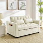 Sofá biplaza moderno de terciopelo, cama extraíble, sofá cama convertible 3 en 1 para sala de estar