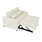 Sofá biplaza moderno de terciopelo, cama extraíble, sofá cama convertible 3 en 1 para sala de estar