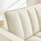 Sofá biplaza moderno de terciopelo, cama extraíble, sofá cama convertible 3 en 1 para sala de estar