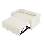 Sofá biplaza moderno de terciopelo, cama extraíble, sofá cama convertible 3 en 1 para sala de estar