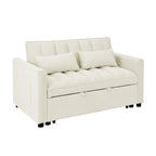 Sofá biplaza moderno de terciopelo, cama extraíble, sofá cama convertible 3 en 1 para sala de estar