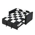 Sofá biplaza moderno de terciopelo, cama extraíble, sofá cama convertible 3 en 1 para sala de estar