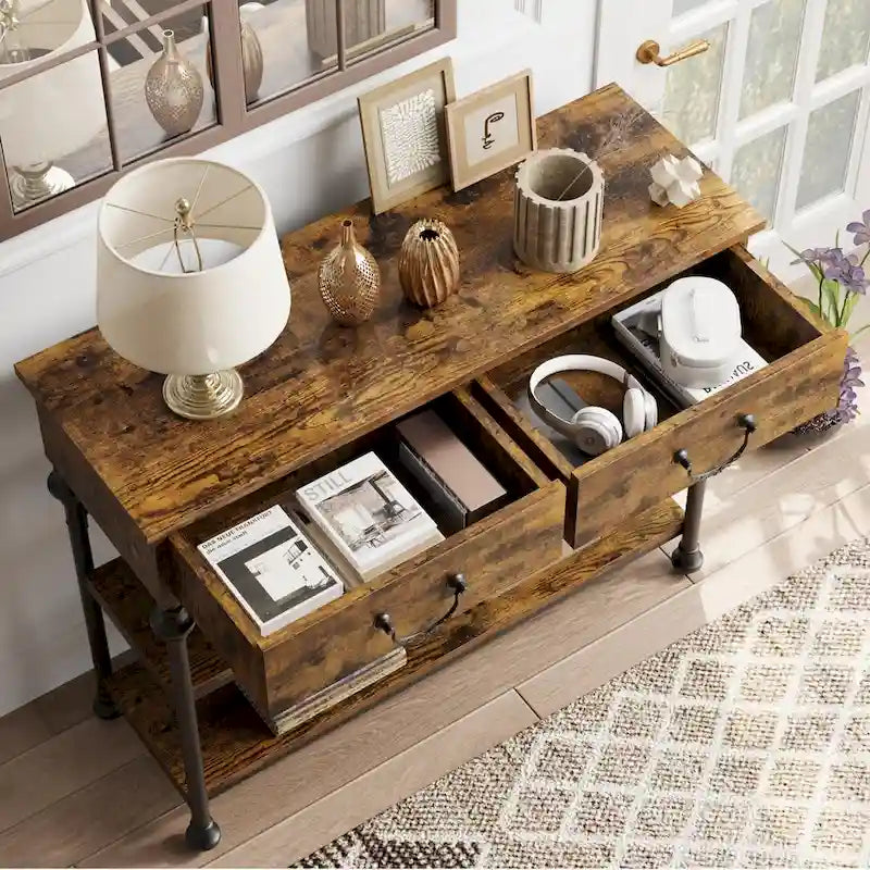 Console Table with Drawers