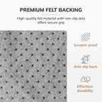 Alfombra rectangular de bambú ecológico enrollable para silla con borde - Protectora y ecológica, resistente para oficina y hogar